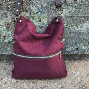 Foldover Tasche nähen Schnittmuster Anleitung