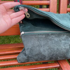 Foldover Tasche nähen Schnittmuster Anleitung