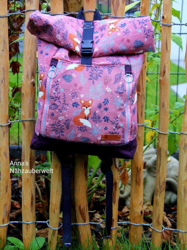 Schnittmuster für Rollrucksack Yoko