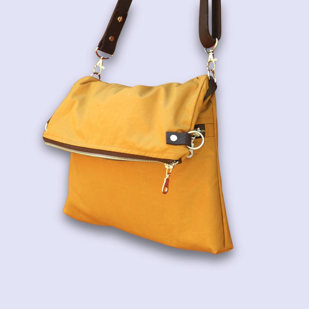Foldover Tasche nähen: Schnittmuster & Anleitung Tasche Lara