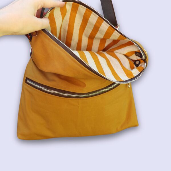 Foldover Tasche nähen: Schnittmuster & Anleitung Tasche Lara