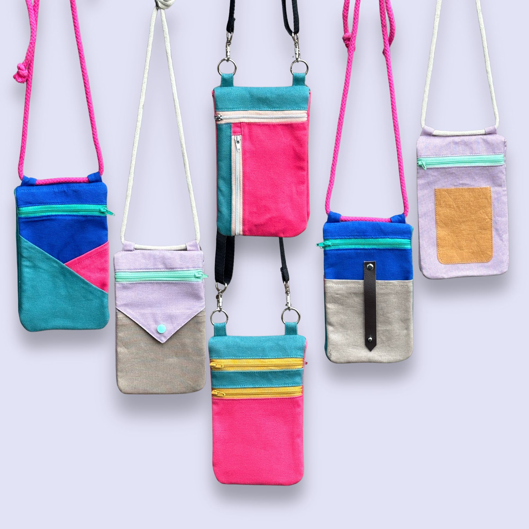 Crossbody Bag Nika Schnittmuster Ebook, alle Varianten