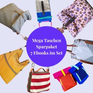 Taschen nähen Komplettset aus 7 Ebooks zum Sparpreis